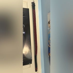 Black and red emo belt